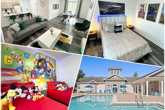 Mickey & Star Wars 3bed Condo close to Disney! | Pool On-Site - Image 1