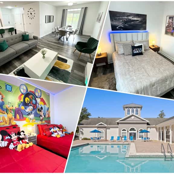 Mickey & Star Wars 3bed Condo close to Disney! | Pool On-Site - Image 1